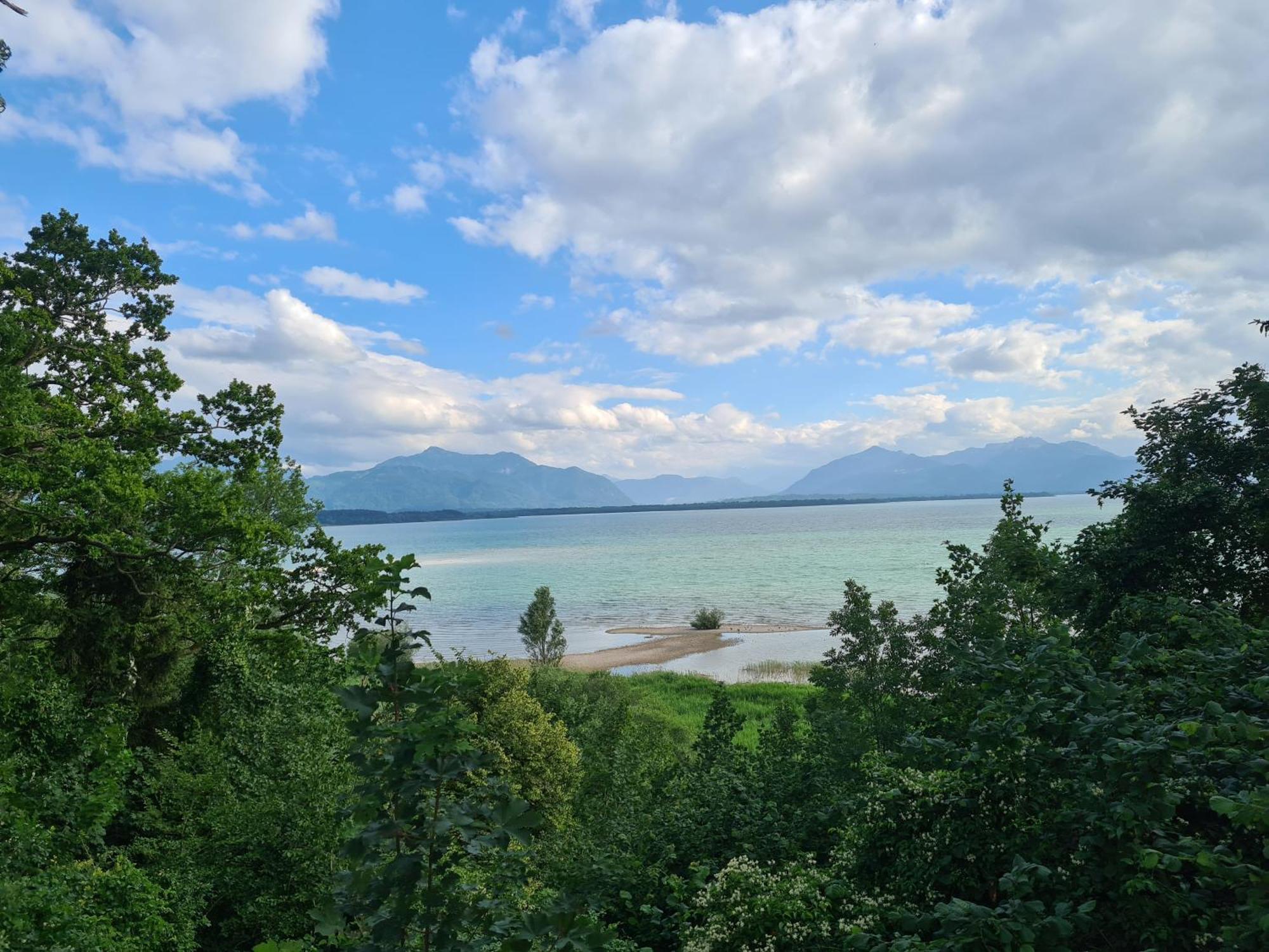 Vintage Studio Am Chiemsee Übersee Kültér fotó