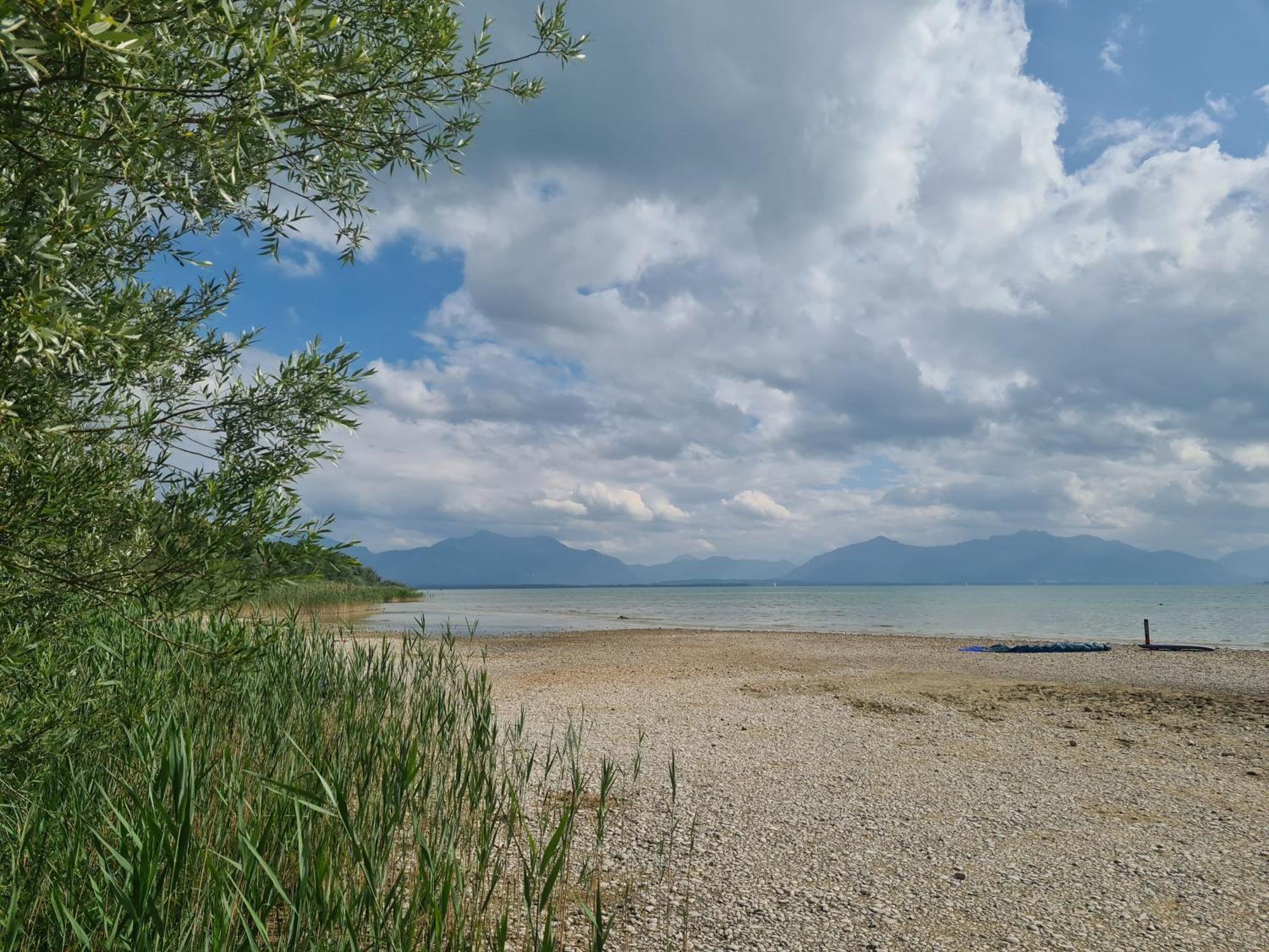 Vintage Studio Am Chiemsee Übersee Kültér fotó
